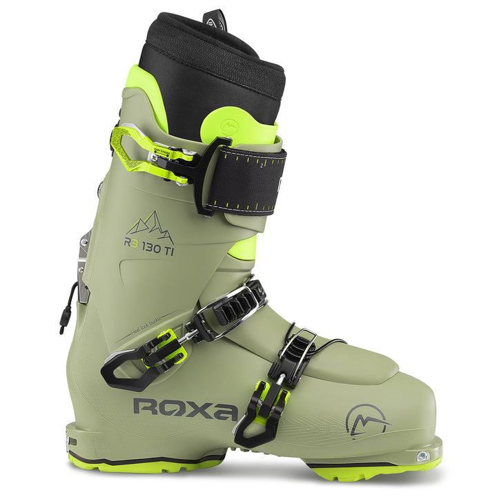 Roxa R3 130 TI I.R. Wrap Alpine Touring Ski Boots 2024 Olive/Olive/Olive-neon