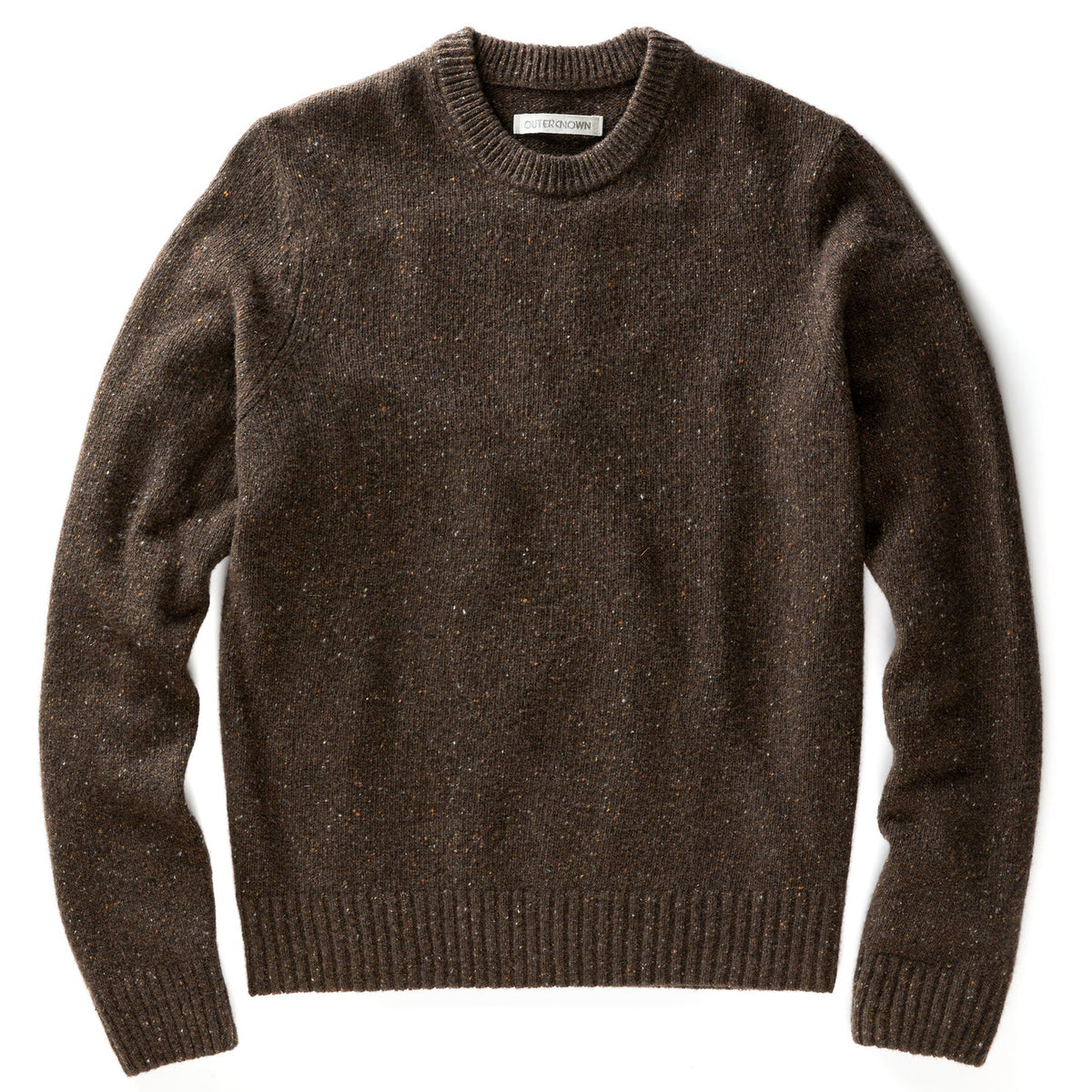 Outerknown Tomales Donegal Crew Sweater - Men's Toasted Pecan
