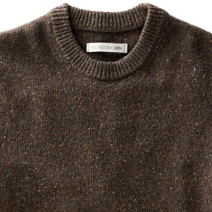 Outerknown Tomales Donegal Crew Sweater - Men's Toasted Pecan