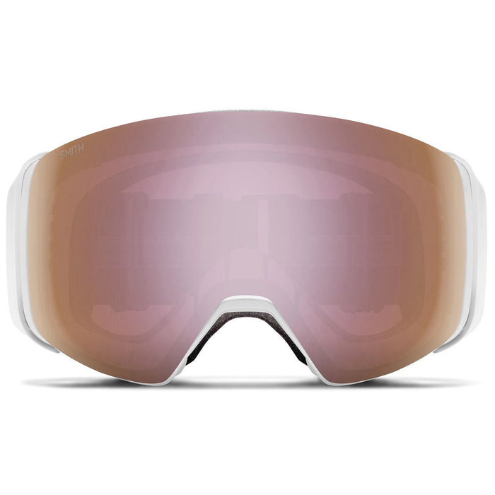 Smith 4D MAG Low Bridge Fit Goggles White Vapor/ChromaPop Everday Rose Gold Mirror+ChromaPop Storm Rose Flash