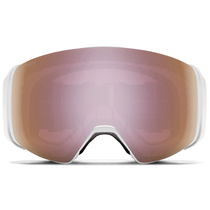 Smith 4D MAG Low Bridge Fit Goggles White Vapor/ChromaPop Everday Rose Gold Mirror+ChromaPop Storm Rose Flash