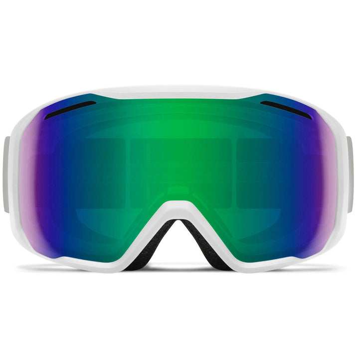 Smith Blazer Goggles White/Green Sol-X Mirror