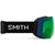 Smith I/O MAG Goggles Black/ChromaPop Everday Green Mirror+ChromaPop Storm Blue Sensor Mirror