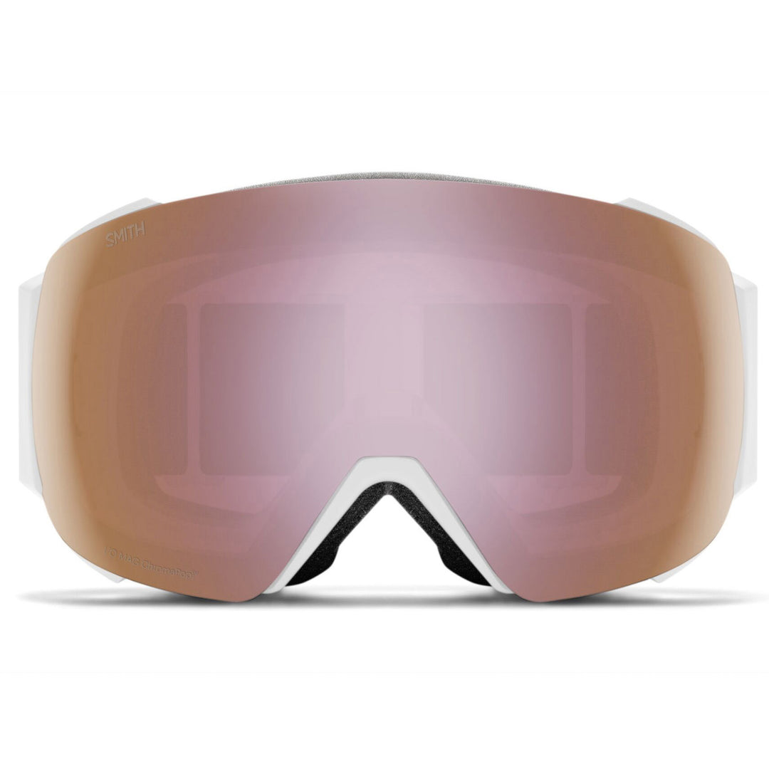 smith 1/0 mag goggles Smith I/O MAG White Vapor ChromaPop Everyday Rose Gold Mirror Goggles