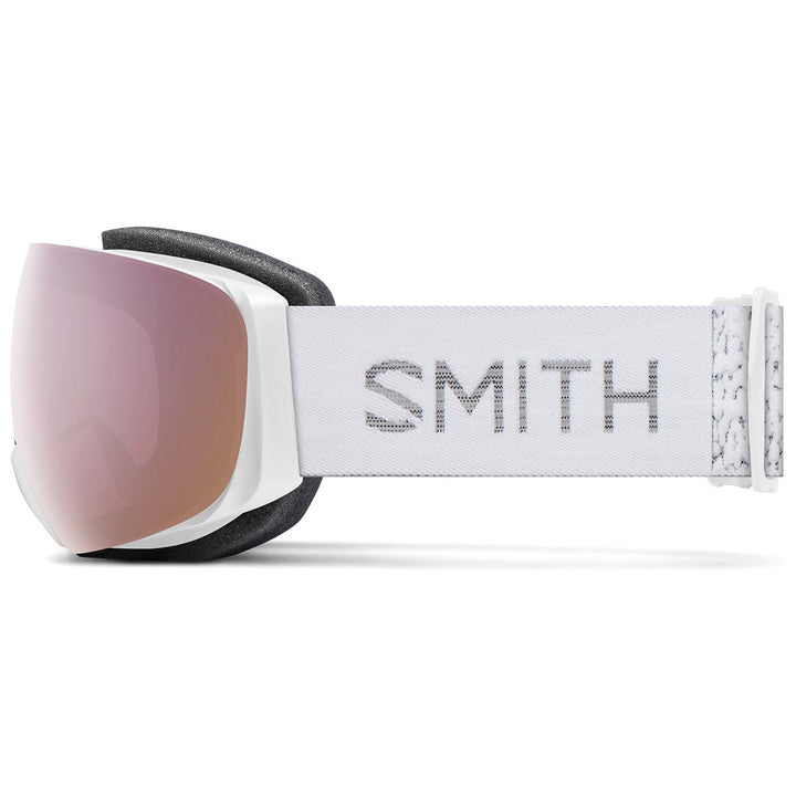 Smith I/O MAG S Goggles - Women's White Chunky Knit/ChromaPop Everday Rose Gold Mirror+ChromaPop Storm Rose Flash