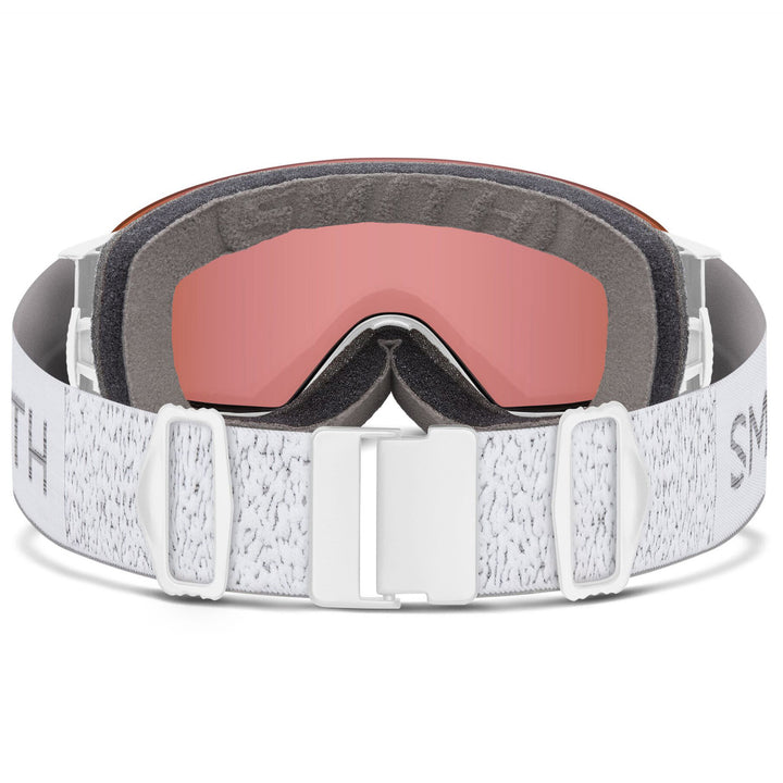 Smith I/O MAG S Goggles - Women's White Chunky Knit/ChromaPop Everday Rose Gold Mirror+ChromaPop Storm Rose Flash