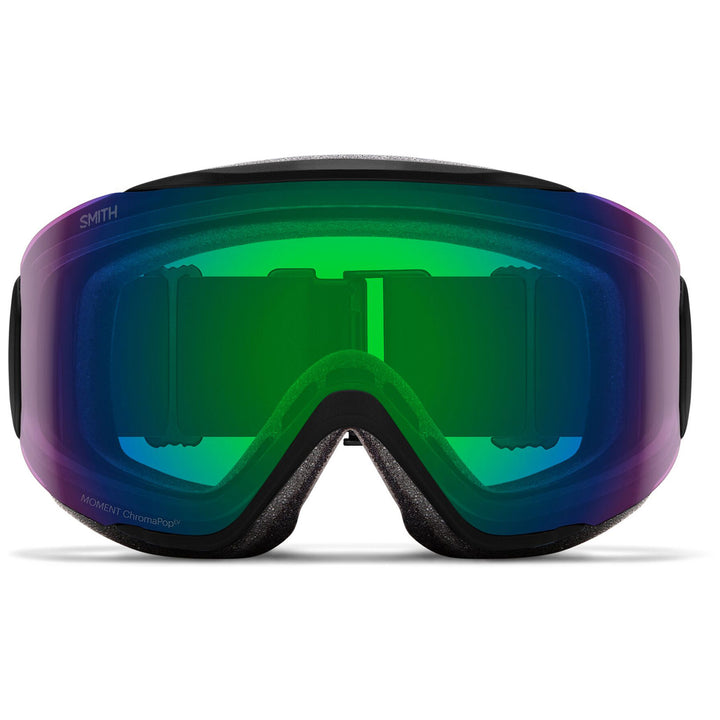 Smith Moment Goggles - Women's Black/ChromaPop Everyday Green Mirror