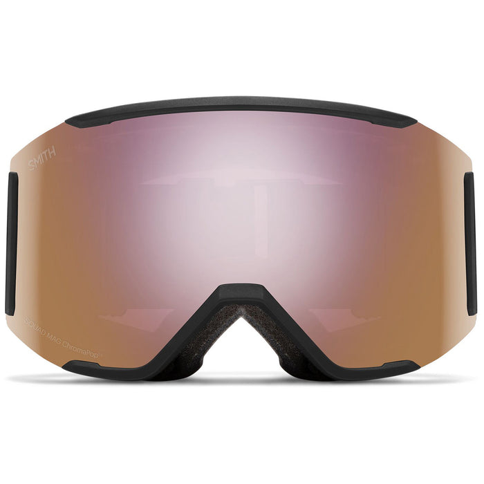 Smith Squad MAG Low Bridge Fit Goggles Black/ChromaPop Everday Rose Gold Mirror+ChromaPop Storm Rose Flash