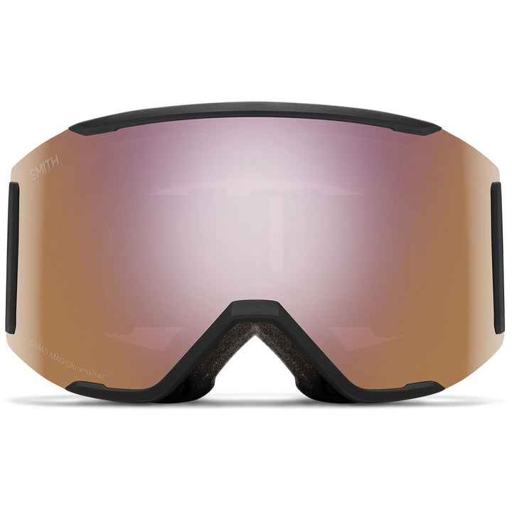 Smith Squad MAG Low Bridge Fit Goggles Black/ChromaPop Everday Rose Gold Mirror+ChromaPop Storm Rose Flash