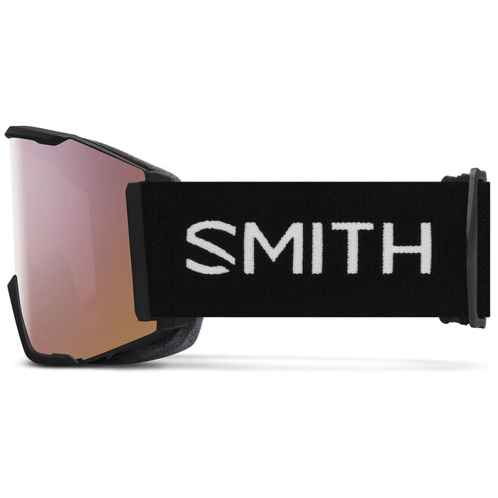Smith Squad MAG Low Bridge Fit Goggles Black/ChromaPop Everday Rose Gold Mirror+ChromaPop Storm Rose Flash