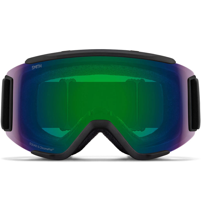 Smith Squad S Goggles - Women's Black/ChromaPop Everday Green Mirror+Clear
