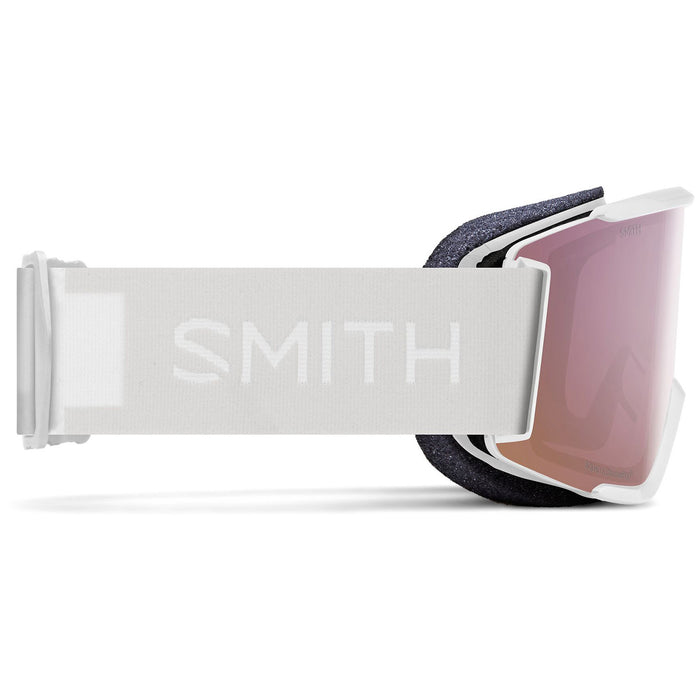 Smith Squad S Goggles - Women's White Vapor/ChromaPop Everday Rose Gold Mirror+Clear