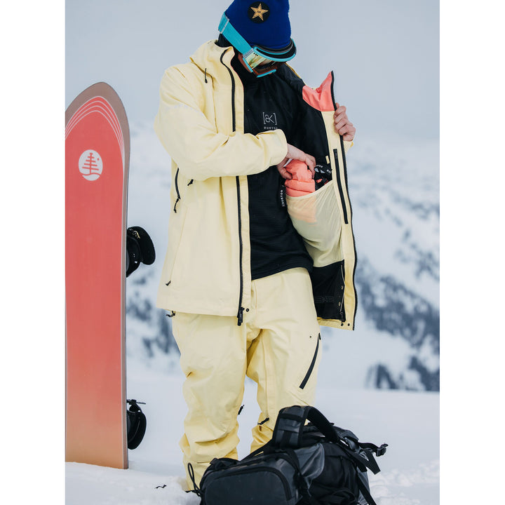 Burton AK 2L GORE-TEX Cyclic Jacket - Men's Buttermilk/Reef Pink