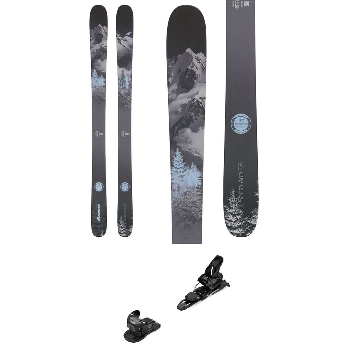 Nordica Santa Ana 98 Skis + Salomon Warden 11 Demo Ski Bindings - Women's 2022