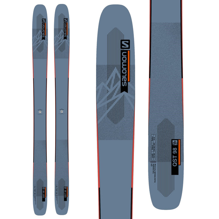 Salomon QST 98 Skis + Salomon Warden MNC 13 Demo Ski Bindings 2023
