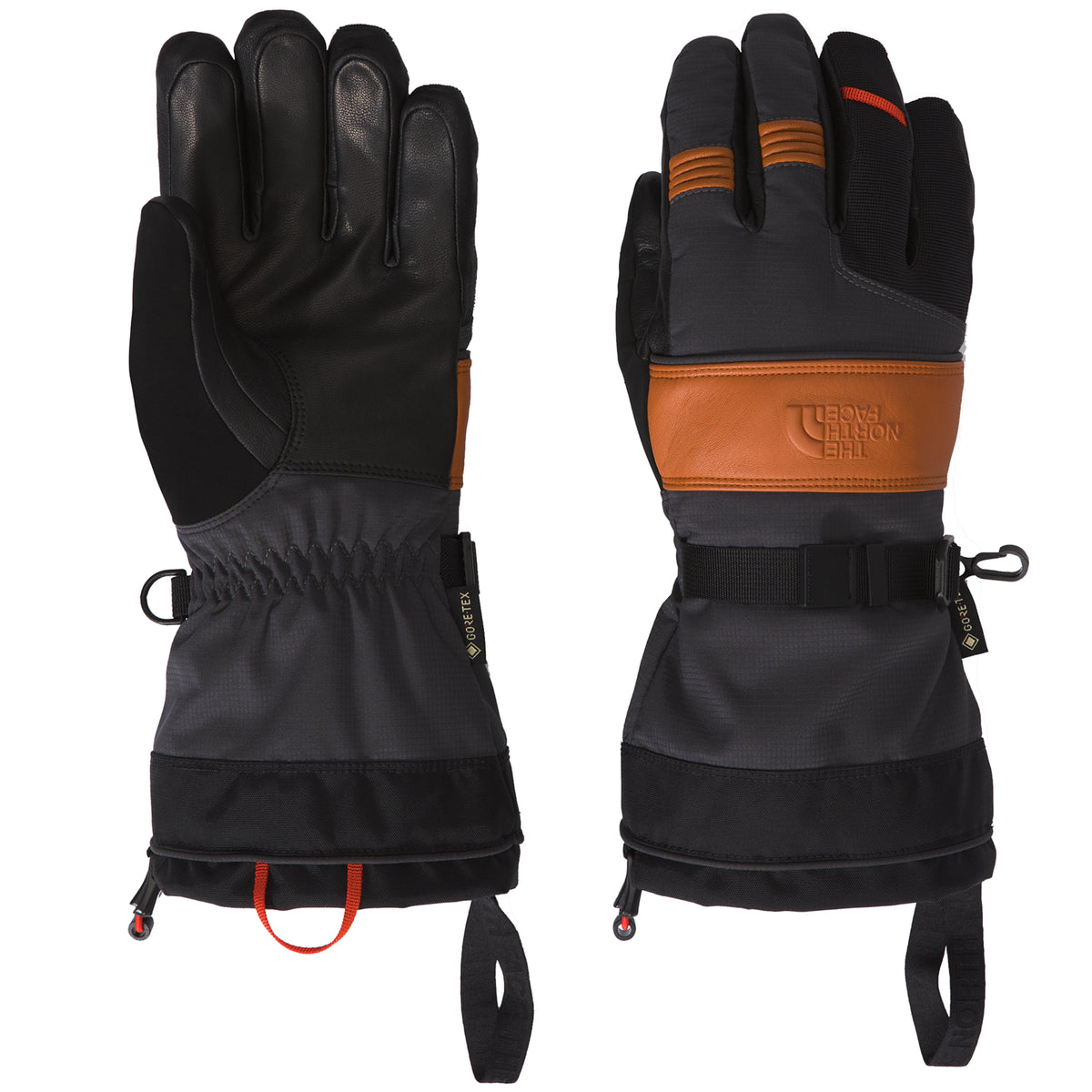 The North Face Montana Pro GTX Gloves Asphalt Grey/Leather Brown