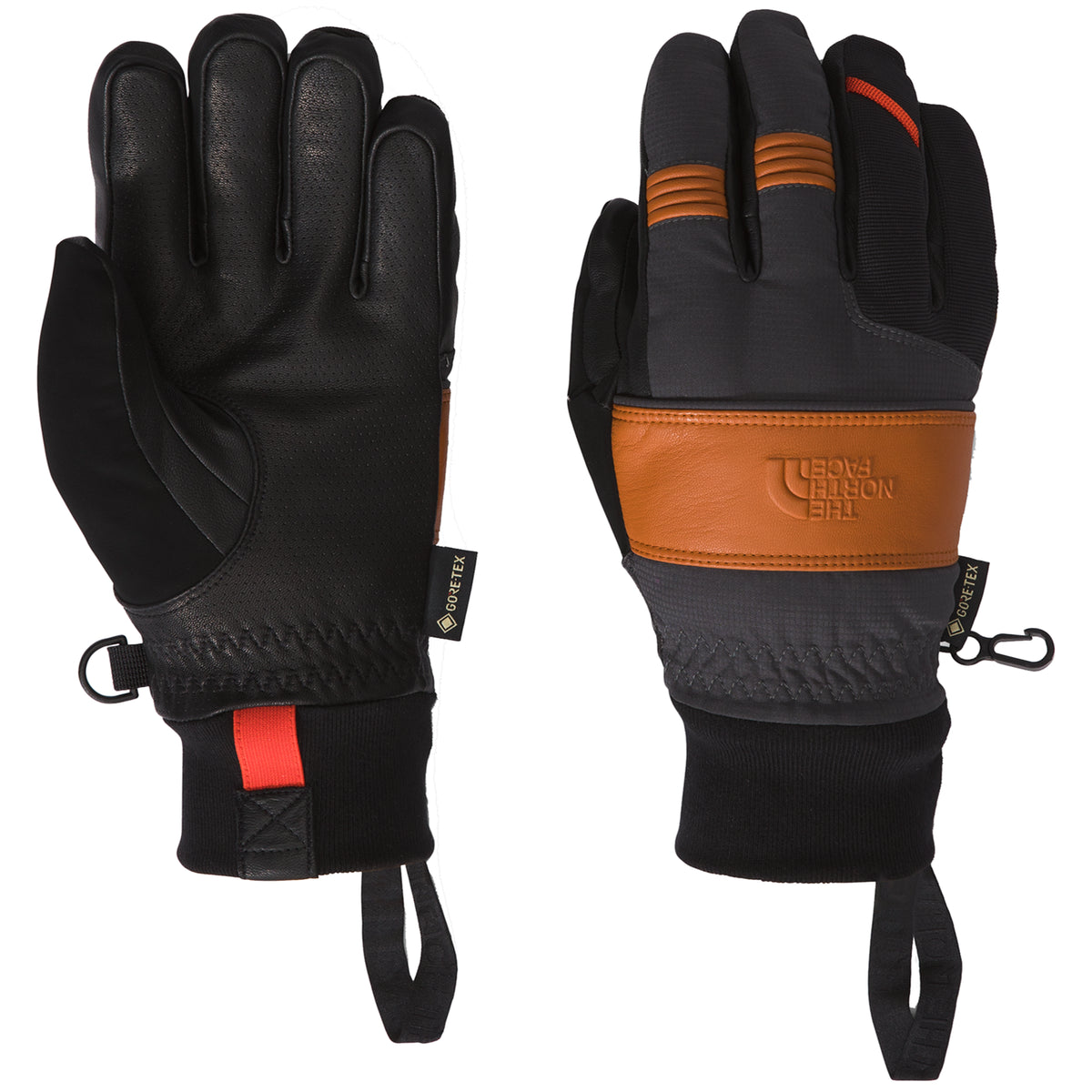 The North Face Montana Pro SG GTX Gloves Asphalt Grey/Leather Brown