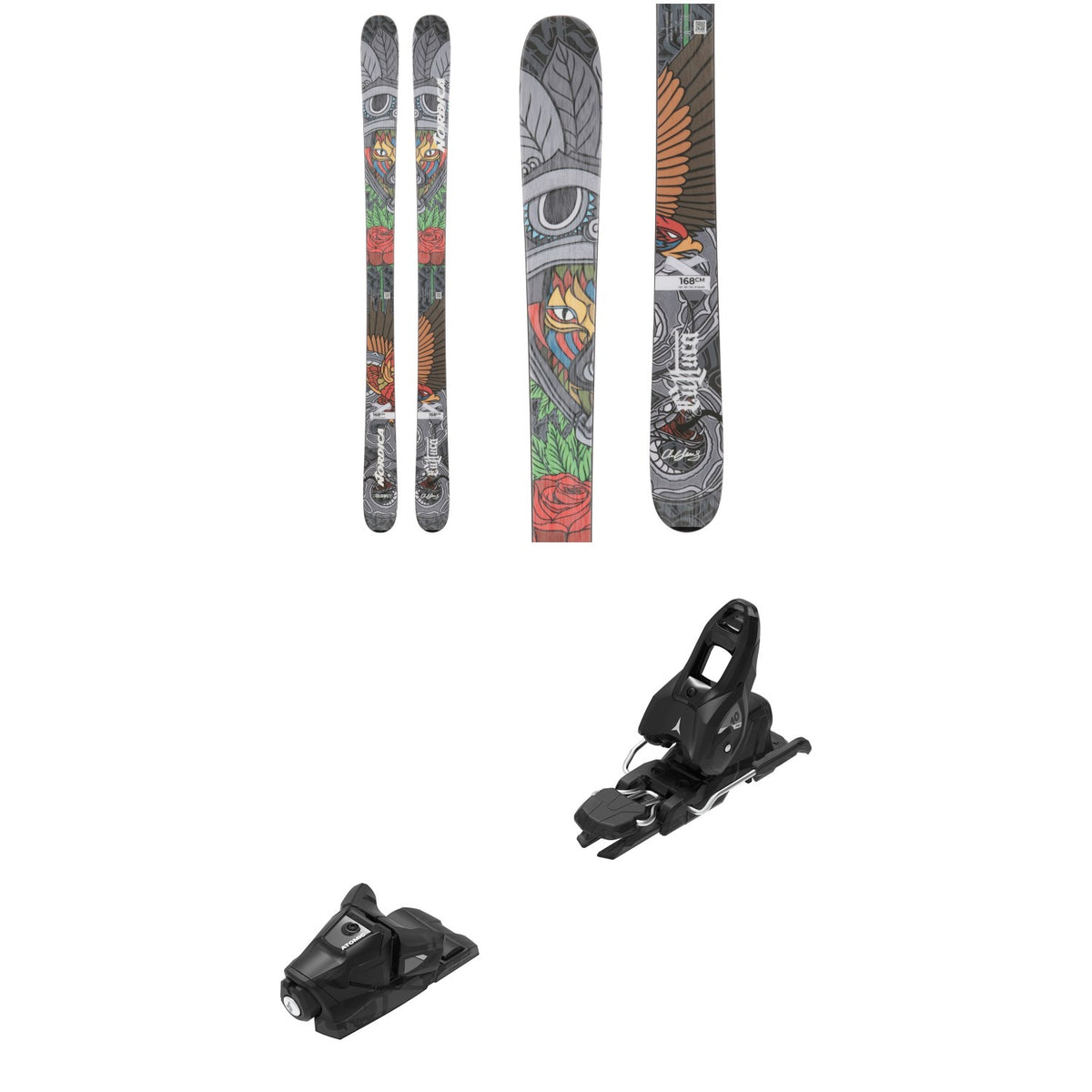 Nordica Cultura Skis + Atomic Stage 10 GW Ski Bindings 2024