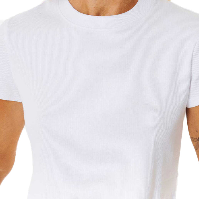 Rip Curl Classic Ribbed Tee - Women's Optic White