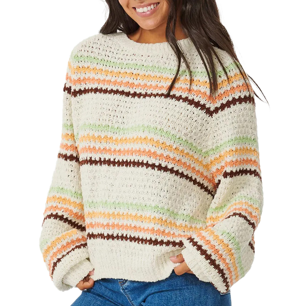 Rip Curl Holiday Tropics Crew - Women's Cream