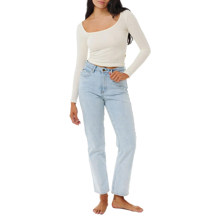 Rip Curl Sun Club Long-Sleeve Top - Women's Cream