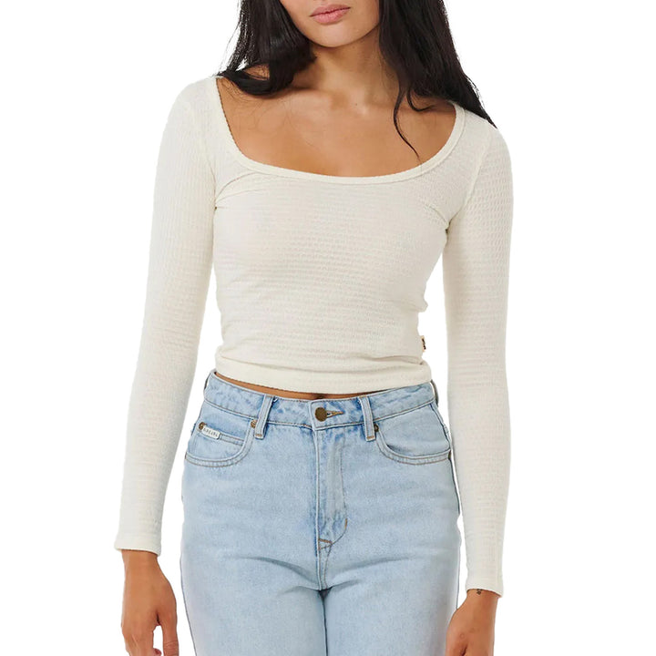 Rip Curl Sun Club Long-Sleeve Top - Women's Cream