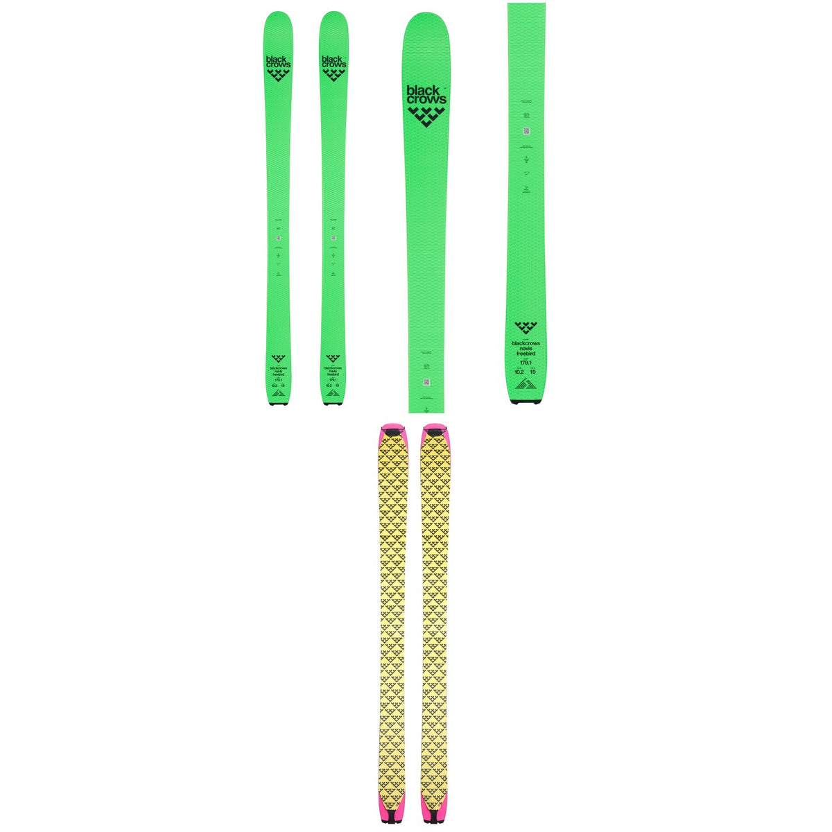 Black Crows Navis Freebird Skis + Pilus Navis Freebird Climbing Skins 2024