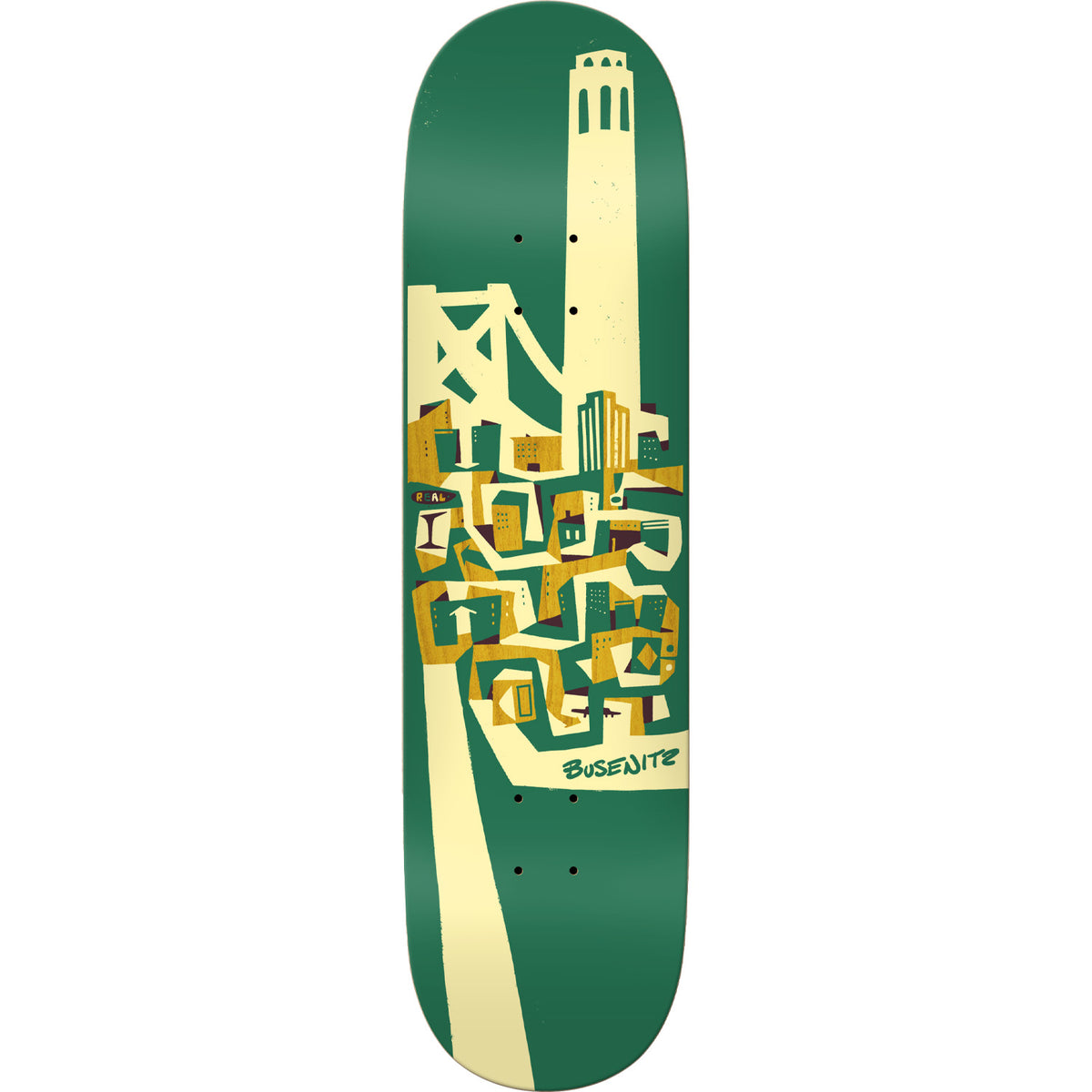 Real Busenitz Brian Barnelco X Real True Fit 8.5 Skateboard Deck