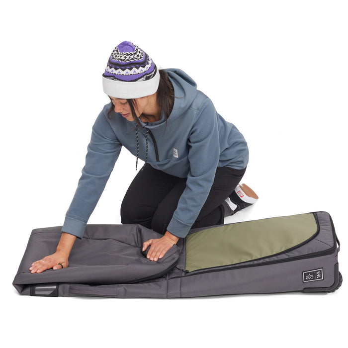 evo Roller Snowboard Bag Olive/Charcoal/Black
