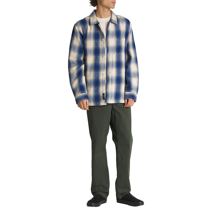 Vans Permberton Long-Sleeve Shirt - Men's Blue Depths/Oatmeal