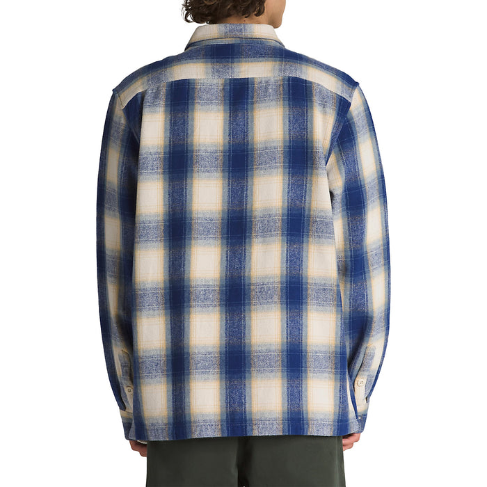 Vans Permberton Long-Sleeve Shirt - Men's Blue Depths/Oatmeal