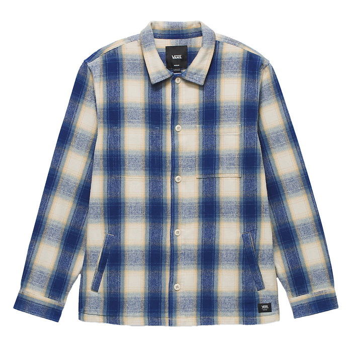 Vans Permberton Long-Sleeve Shirt - Men's Blue Depths/Oatmeal