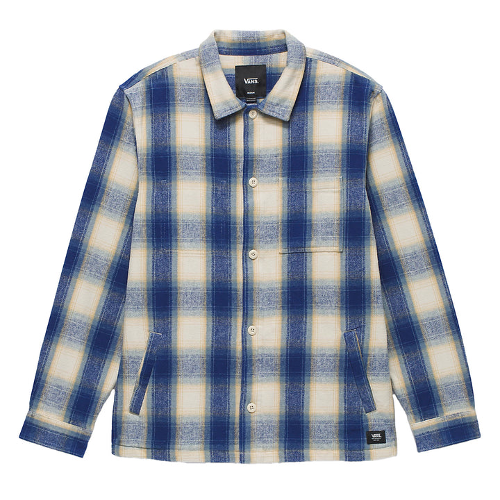 Vans Permberton Long-Sleeve Shirt - Men's Blue Depths/Oatmeal
