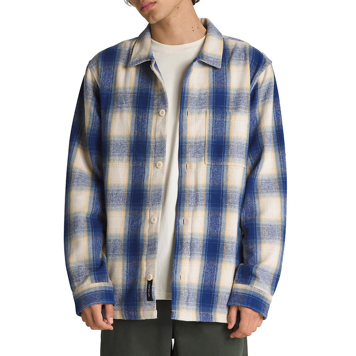 Vans Permberton Long-Sleeve Shirt - Men's Blue Depths/Oatmeal
