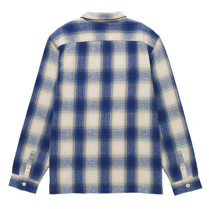 Vans Permberton Long-Sleeve Shirt - Men's Blue Depths/Oatmeal