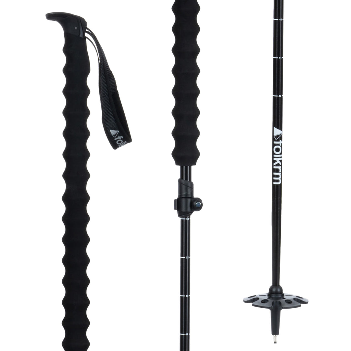 Folkrm Pahto Ski Poles 2024 Onyx Black