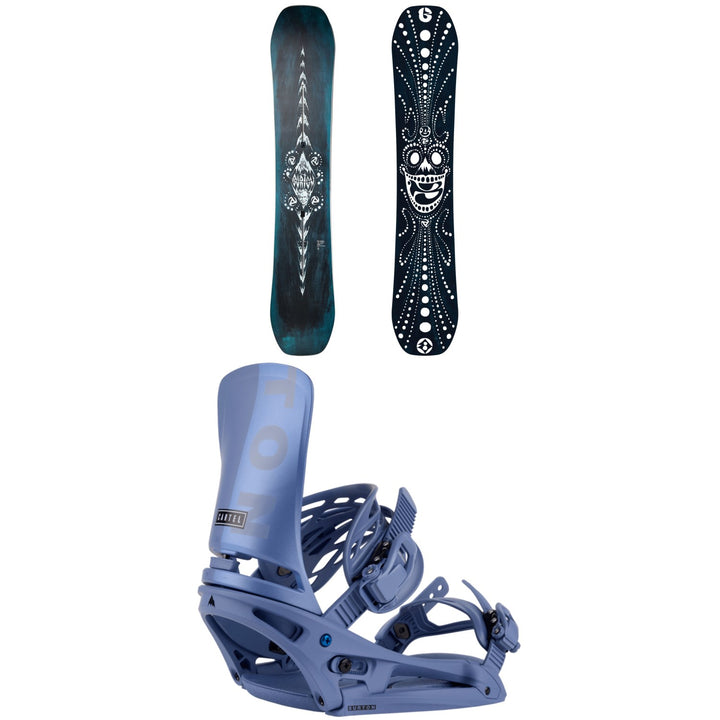 Burton Free Thinker Snowboard + Cartel EST Snowboard Bindings 2024