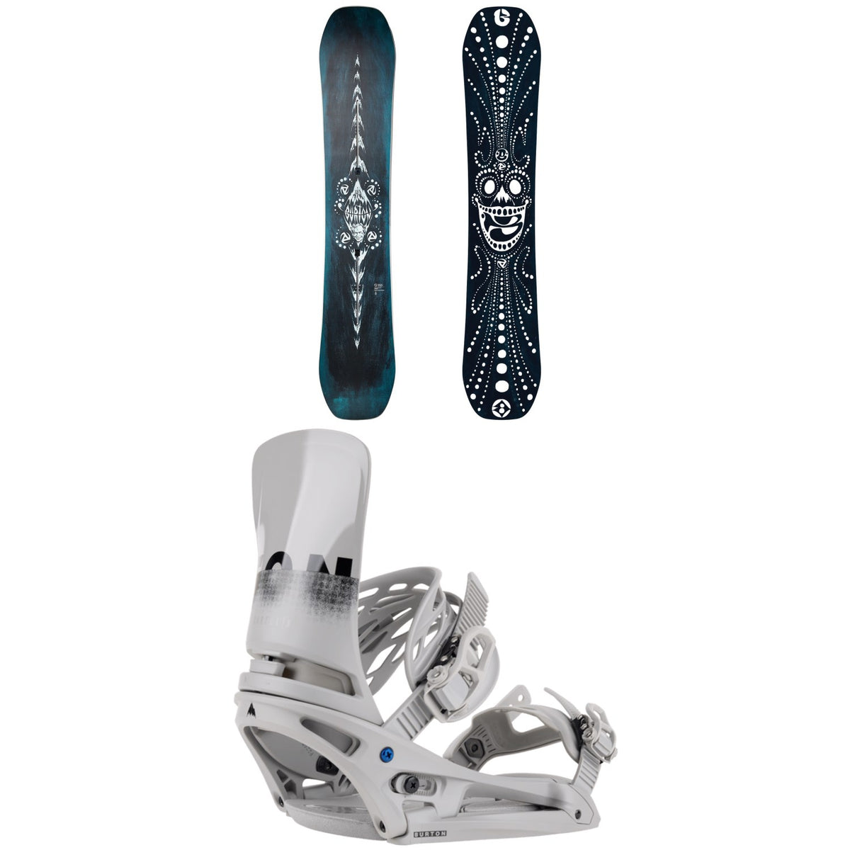 Burton Free Thinker Snowboard + Cartel X EST Snowboard Bindings 2024