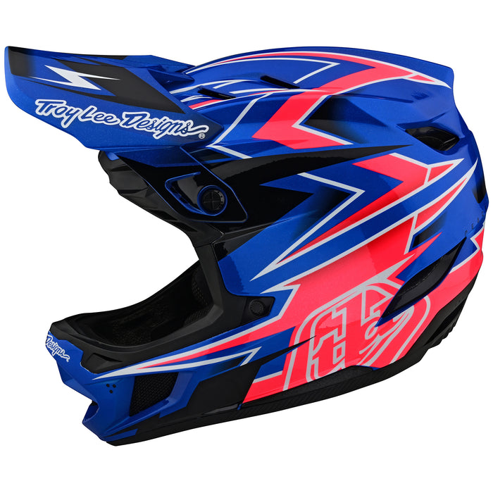Troy Lee Designs D4 Composite Bike Helmet Volt Blue