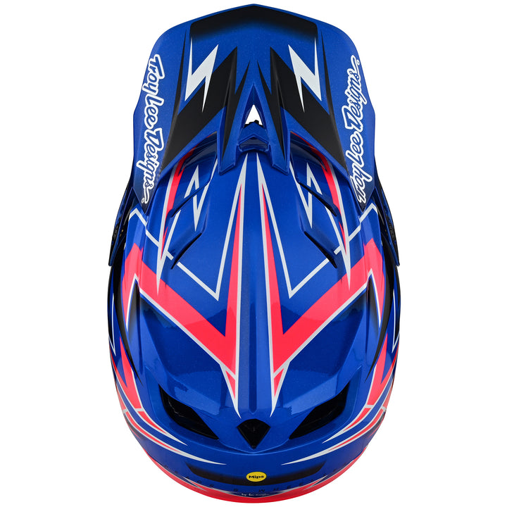 Troy Lee Designs D4 Composite Bike Helmet Volt Blue