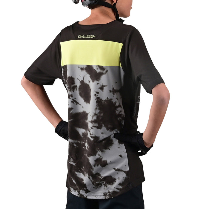 Troy Lee Designs Skyline Short Sleeve Jersey - Kids' Breaks Dark Slate