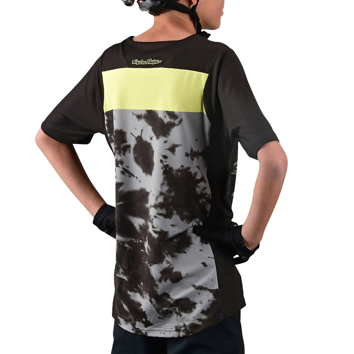 Troy Lee Designs Skyline Short Sleeve Jersey - Kids' Breaks Dark Slate