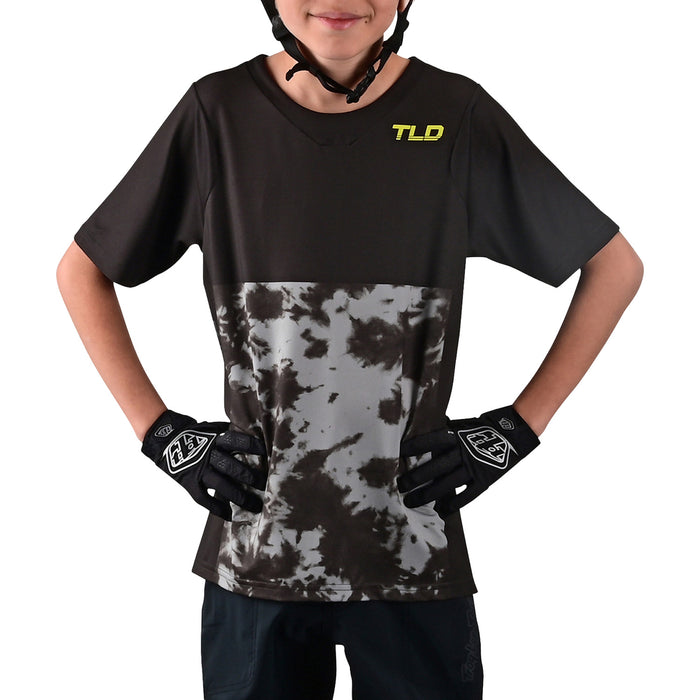 Troy Lee Designs Skyline Short Sleeve Jersey - Kids' Breaks Dark Slate