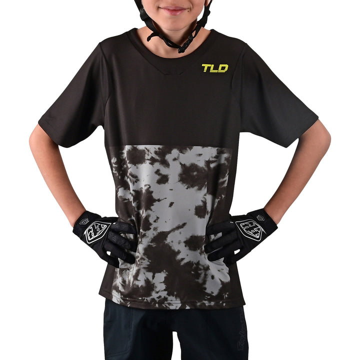Troy Lee Designs Skyline Short Sleeve Jersey - Kids' Breaks Dark Slate