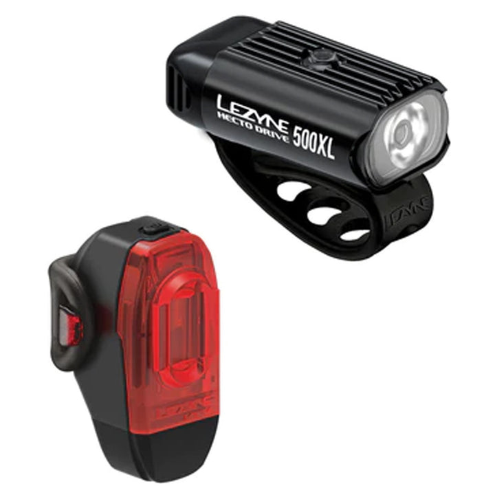 Lezyne Hecto Drive 500XL/ KTV Drive+ Bike Light Set Black