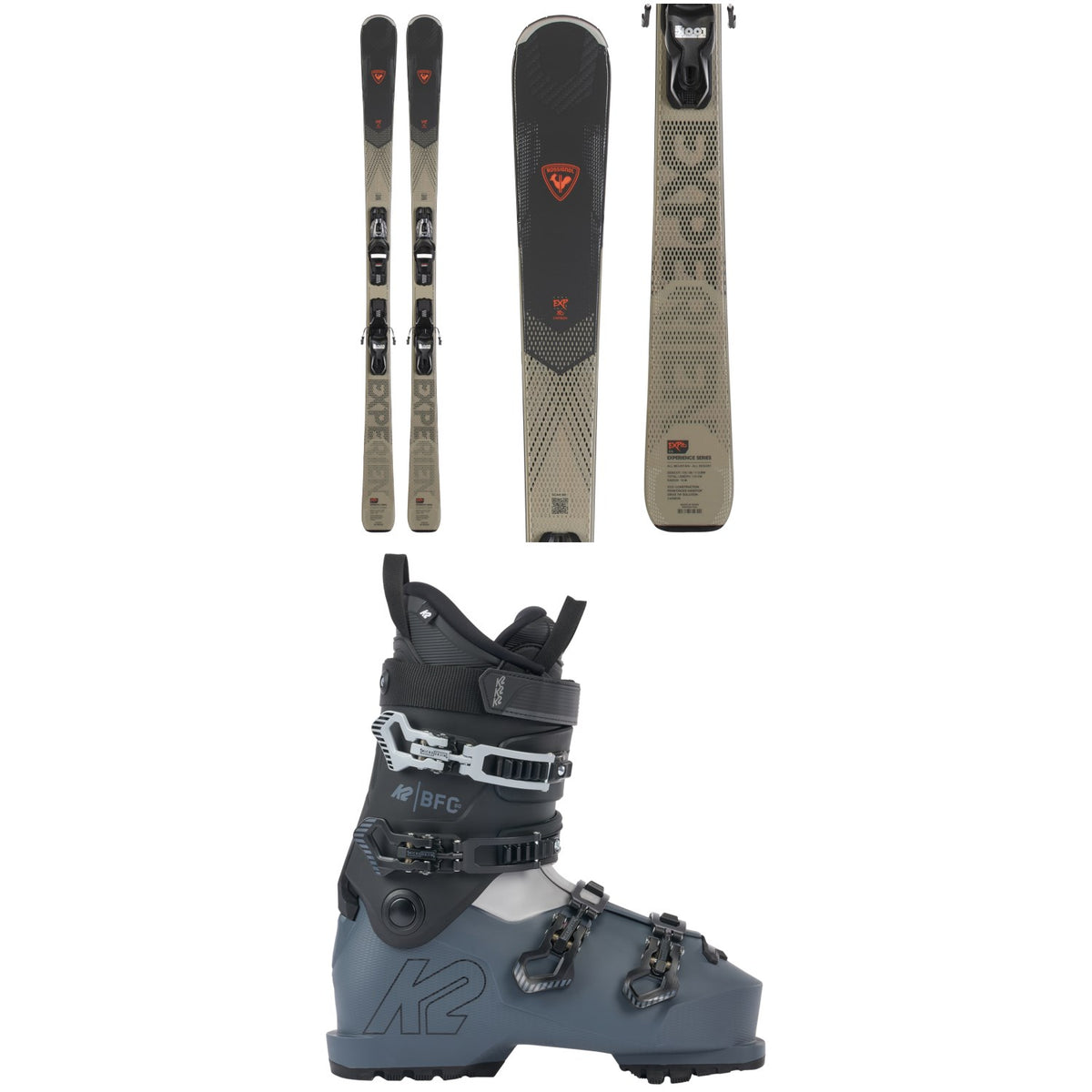 Rossignol Experience 80 C Skis + Xpress 11 GW Bindings + K2 BFC 80 Ski Boots