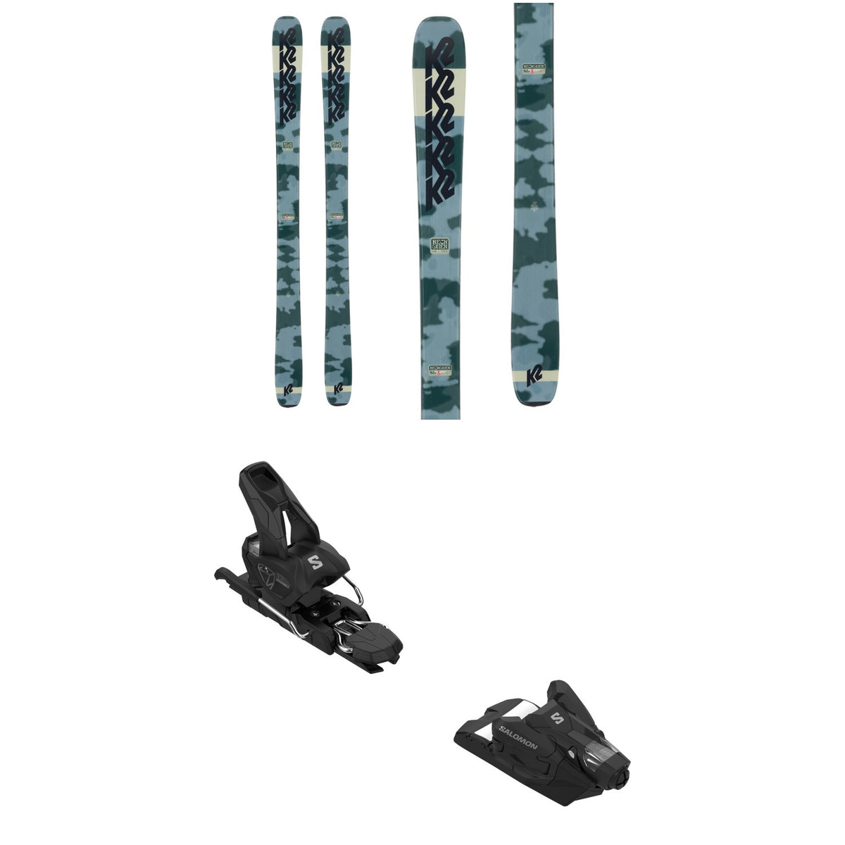 K2 Reckoner 92 W Skis - Women's + Salomon Strive 12 GW Ski Bindings 2024