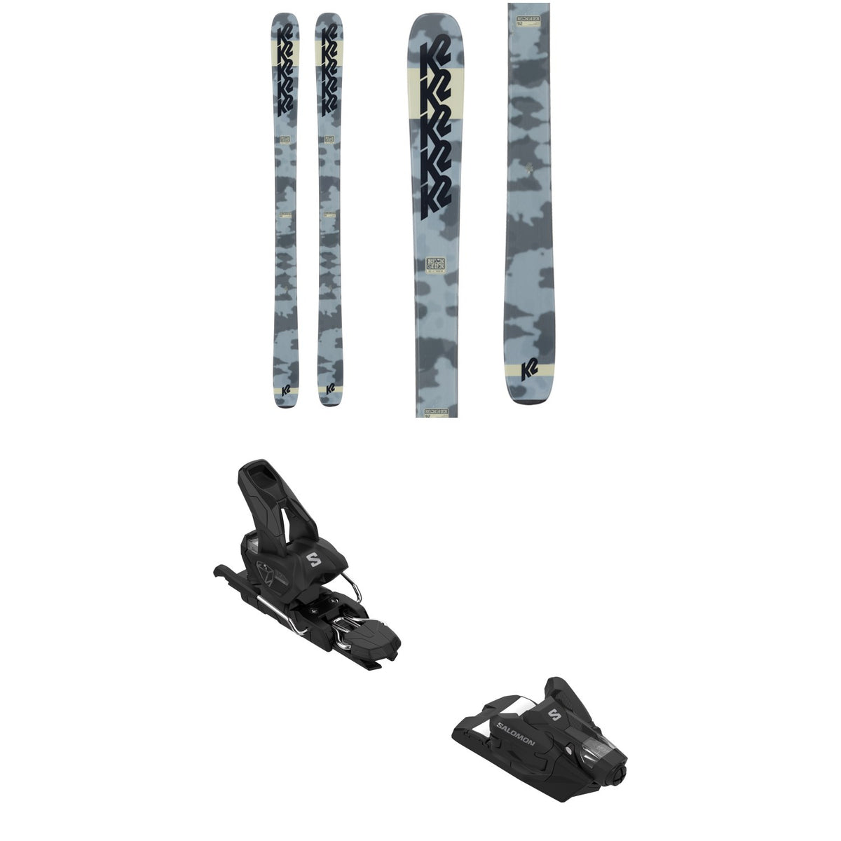 K2 Reckoner 92 Skis + Salomon Strive 12 GW Ski Bindings 2024
