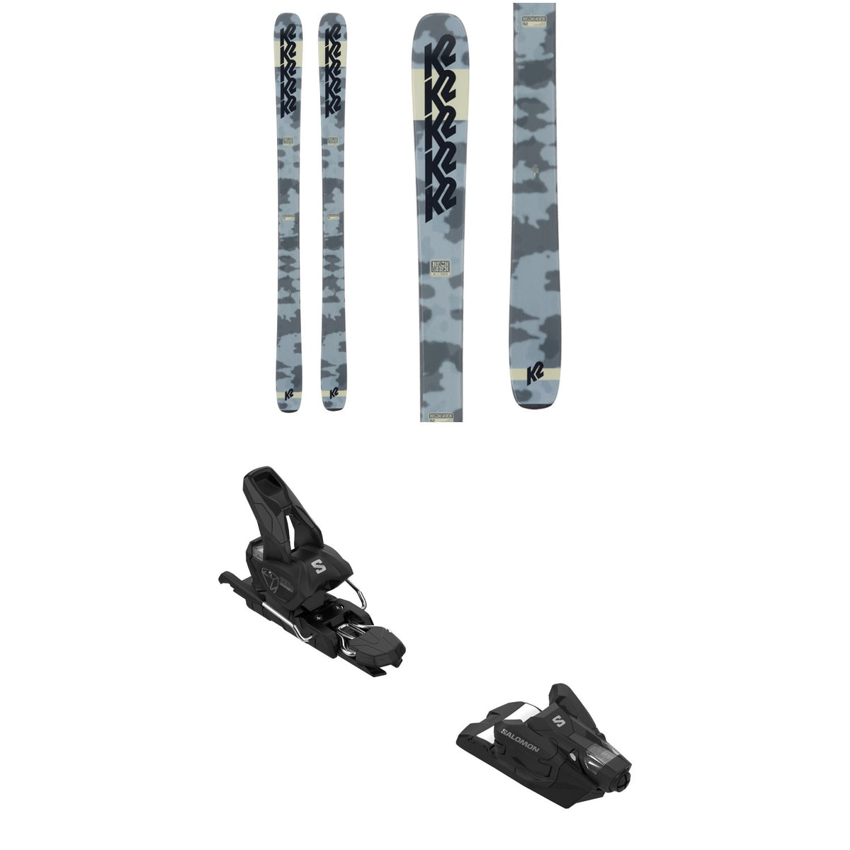 K2 Reckoner 92 Skis + Salomon Stage 10 GW Ski Bindings 2024