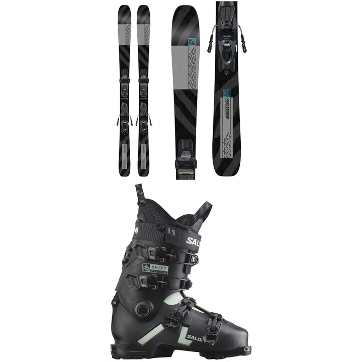 K2 Mindbender 85 Skis + Squire 10 Bindings + Salomon Shift Pro 90 Alpine Touring Ski Boots - Women's 2024